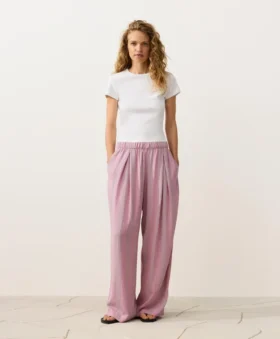 Pantalon droit à rayures