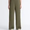 Pantalon droit à rayures en modal Soft Touch Pantalon droit à rayures en modal Soft Touch
