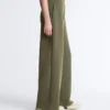 Pantalon droit à rayures en modal Soft Touch Pantalon droit à rayures en modal Soft Touch