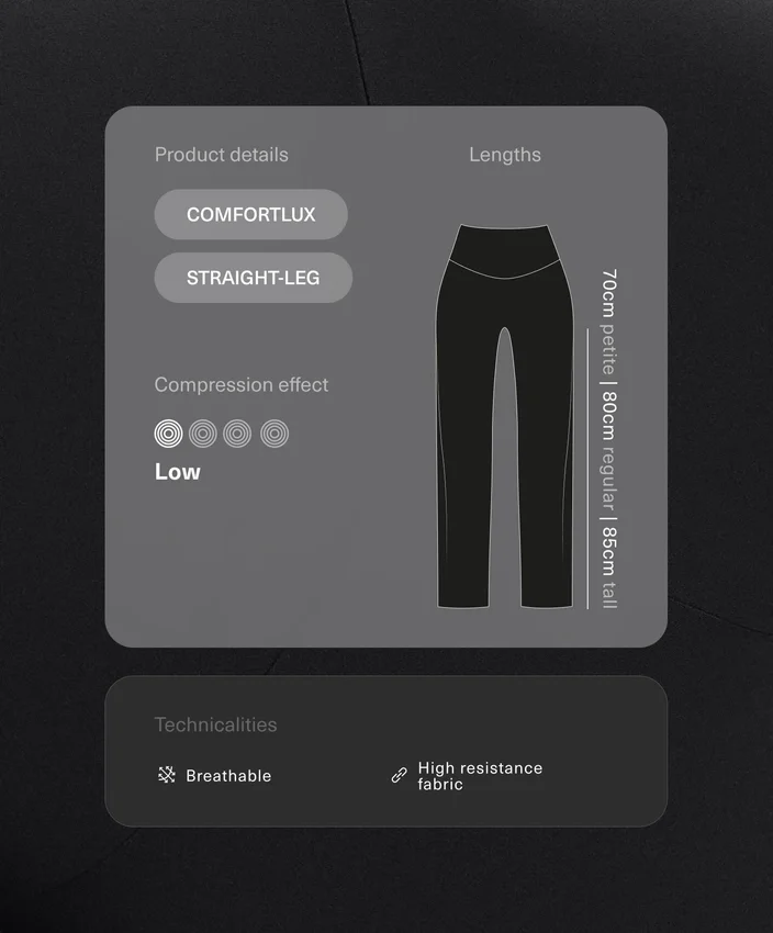 Pantalon droit à taille haute Comfortlux Pantalon droit à taille haute Comfortlux