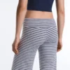 Pantalon droit à taille haute Comfortlux à rayures Pantalon droit à taille haute Comfortlux à rayures