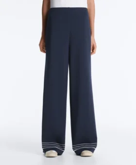 Pantalon en modal Soft Touch avec rayures marinières