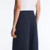 Pantalon en modal Soft Touch avec rayures marinières Pantalon en modal Soft Touch avec rayures marinières