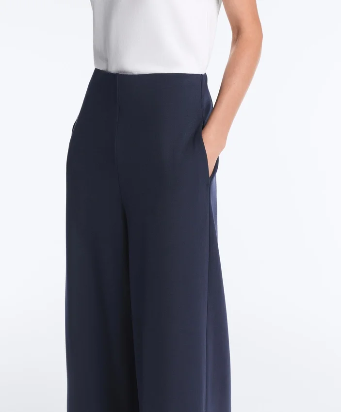 Pantalon en modal Soft Touch avec rayures marinières Pantalon en modal Soft Touch avec rayures marinières