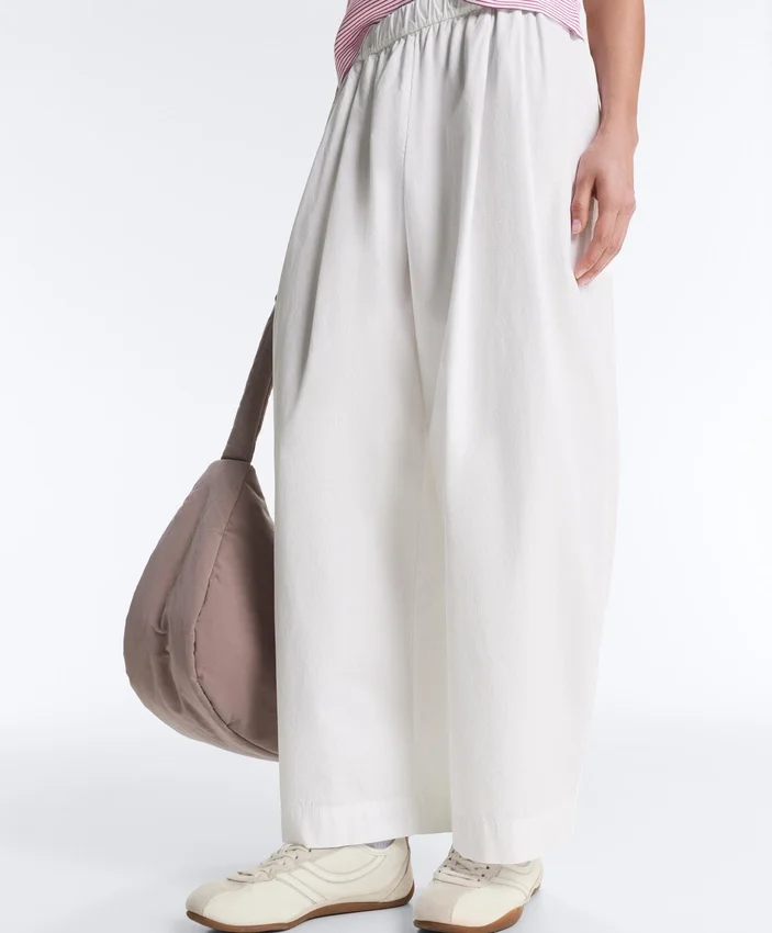 Pantalon fuselé à plis 100 % coton Pantalon fuselé à plis 100 % coton