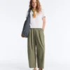 Pantalon fuselé à plis 100 % coton Pantalon fuselé à plis 100 % coton