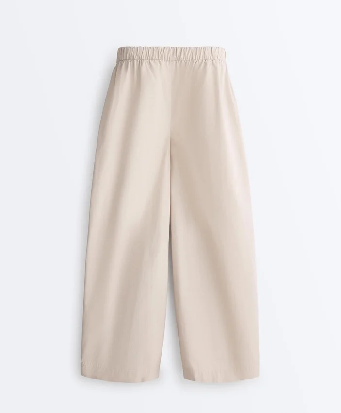 Pantalon fuselé à plis 100 % coton Pantalon fuselé à plis 100 % coton