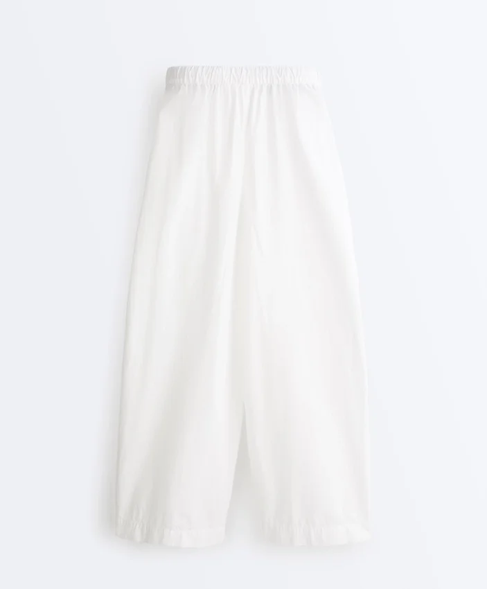 Pantalon fuselé à plis 100 % coton Pantalon fuselé à plis 100 % coton