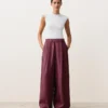 Pantalon à jambes larges 100 % lin Pantalon à jambes larges 100 % lin