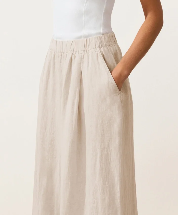 Pantalon à jambes larges 100 % lin Pantalon à jambes larges 100 % lin