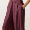Pantalon à jambes larges 100 % lin Pantalon à jambes larges 100 % lin