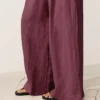 Pantalon à jambes larges 100 % lin Pantalon à jambes larges 100 % lin