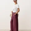 Pantalon à jambes larges 100 % lin Pantalon à jambes larges 100 % lin