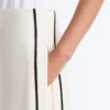 Pantalon à jambes larges en modal Soft Touch avec passepoil contrasté Pantalon à jambes larges en modal Soft Touch avec passepoil contrasté