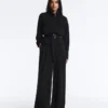 Pantalon à jambes larges en modal Soft Touch avec plis à la taille Pantalon à jambes larges en modal Soft Touch avec plis à la taille