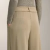 Pantalon à jambes larges en modal Soft Touch avec plis à la taille Pantalon à jambes larges en modal Soft Touch avec plis à la taille