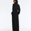 Pantalon à jambes larges en modal Soft Touch avec plis à la taille Pantalon à jambes larges en modal Soft Touch avec plis à la taille