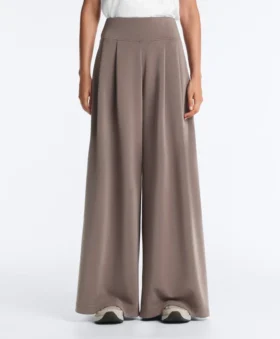 Pantalon à jambes larges en modal Soft Touch avec taille corset