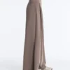 Pantalon à jambes larges en modal Soft Touch avec taille corset Pantalon à jambes larges en modal Soft Touch avec taille corset