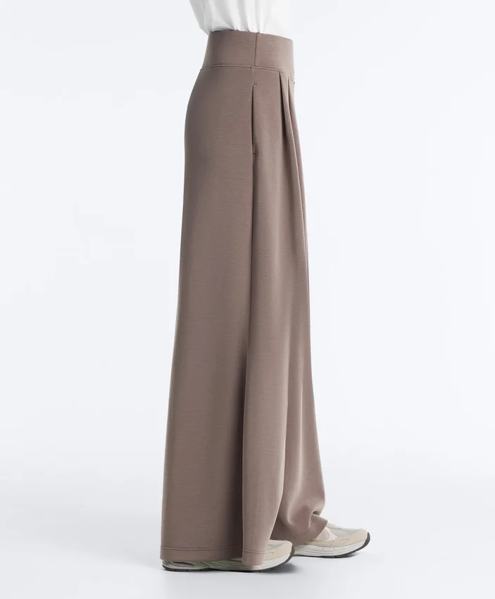Pantalon à jambes larges en modal Soft Touch avec taille corset Pantalon à jambes larges en modal Soft Touch avec taille corset