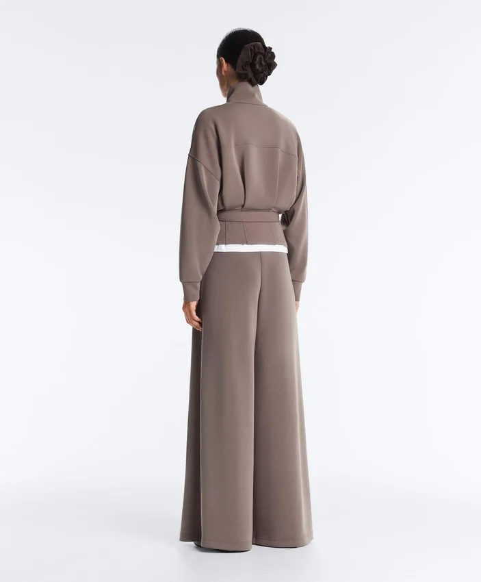 Pantalon à jambes larges en modal Soft Touch avec taille corset Pantalon à jambes larges en modal Soft Touch avec taille corset