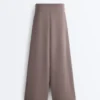 Pantalon à jambes larges en modal Soft Touch avec taille corset Pantalon à jambes larges en modal Soft Touch avec taille corset