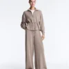 Pantalon à jambes larges rayé en modal Soft Touch Pantalon à jambes larges rayé en modal Soft Touch
