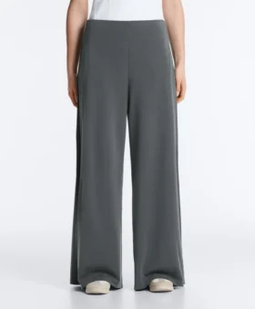 Pantalon à jambes larges Soft Touch, avec plis sur les côtés et en modal