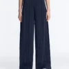 Pantalon à jambes larges Soft Touch, avec plis sur les côtés et en modal Pantalon à jambes larges Soft Touch, avec plis sur les côtés et en modal