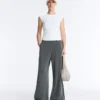 Pantalon à jambes larges Soft Touch, avec plis sur les côtés et en modal Pantalon à jambes larges Soft Touch, avec plis sur les côtés et en modal