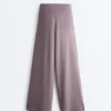 Pantalon à jambes larges Soft Touch, avec plis sur les côtés et en modal Pantalon à jambes larges Soft Touch, avec plis sur les côtés et en modal