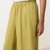 Pantalon large 100 % lin avec plis latéraux Pantalon large 100 % lin avec plis latéraux