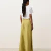 Pantalon large 100 % lin avec plis latéraux Pantalon large 100 % lin avec plis latéraux