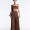 Pantalon large au toucher Light Touch avec pinces Pantalon large au toucher Light Touch avec pinces