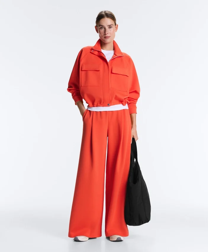 Veste à poches en piqué de coton Veste à poches en piqué de coton