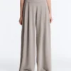 Pantalon large en modal Soft Touch avec détail corset Pantalon large en modal Soft Touch avec détail corset