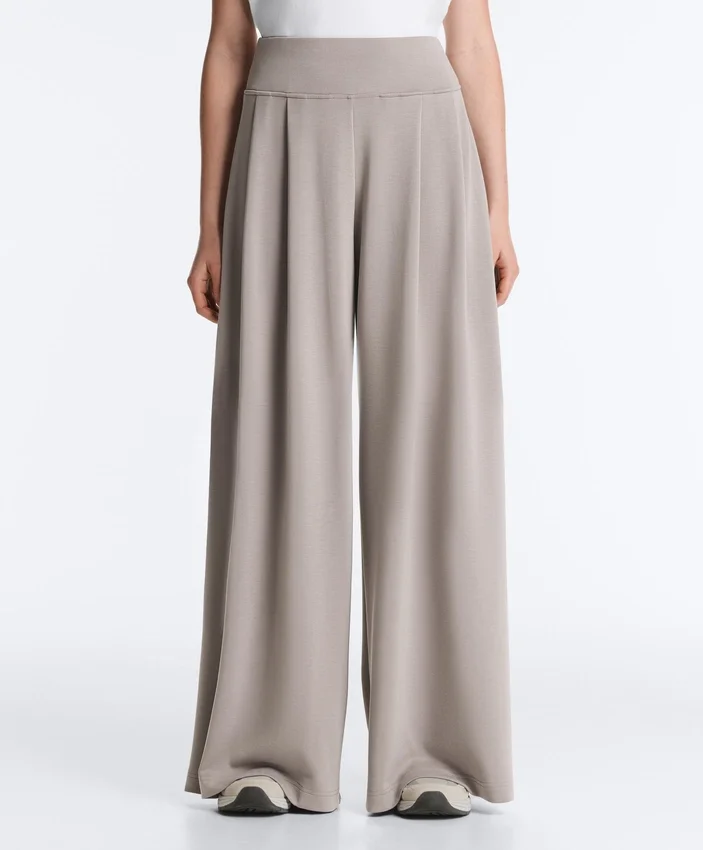 Pantalon large en modal Soft Touch avec détail corset Pantalon large en modal Soft Touch avec détail corset