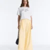 Pantalon large en piqué de coton Pantalon large en piqué de coton