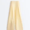 Pantalon large en piqué de coton Pantalon large en piqué de coton