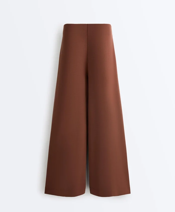 Pantalon long en modal Soft Touch avec plis Pantalon long en modal Soft Touch avec plis