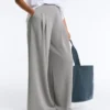 Pantalon long à plis en modal Soft Touch Pantalon long à plis en modal Soft Touch