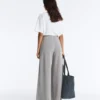 Pantalon long à plis en modal Soft Touch Pantalon long à plis en modal Soft Touch