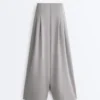Pantalon long à plis en modal Soft Touch Pantalon long à plis en modal Soft Touch