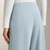 Pantalon à rayures asymétriques en modal