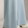Pantalon à rayures asymétriques en modal