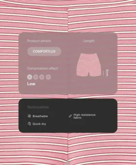 Pantalon à taille haute Comfortlux à rayures de 5 cm