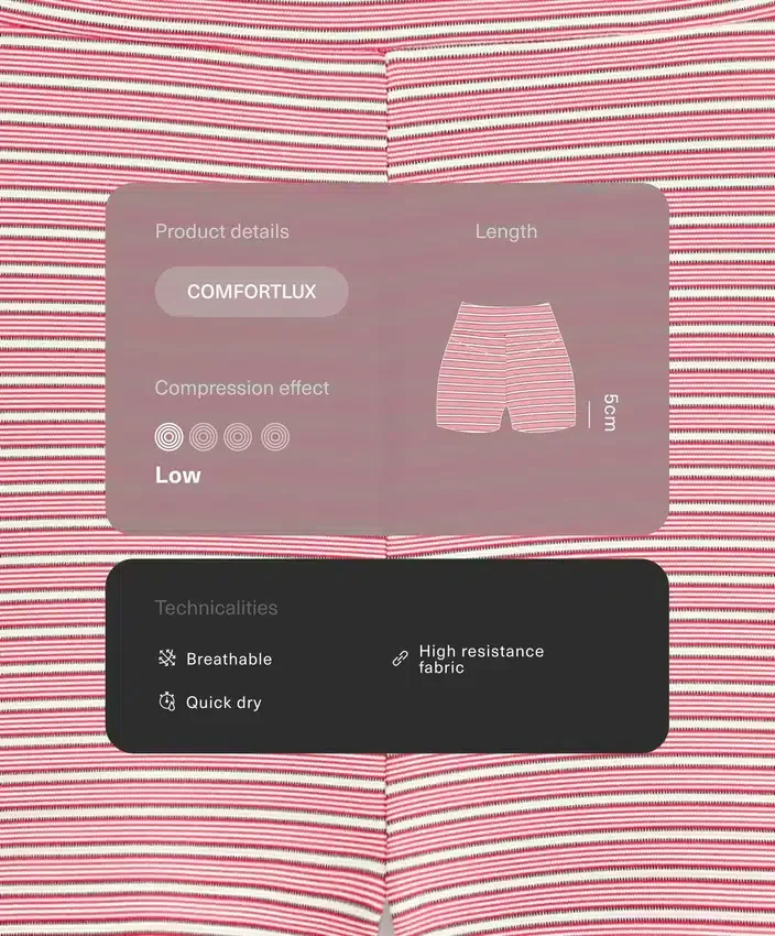 Pantalon à taille haute Comfortlux à rayures de 5 cm Pantalon à taille haute Comfortlux à rayures de 5 cm