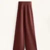 Pantalon taille haute à côtes avec modal Soft Touch Pantalon taille haute à côtes avec modal Soft Touch