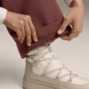Pantalon taille haute à côtes avec modal Soft Touch Pantalon taille haute à côtes avec modal Soft Touch
