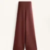 Pantalon taille haute à côtes avec modal Soft Touch Pantalon taille haute à côtes avec modal Soft Touch